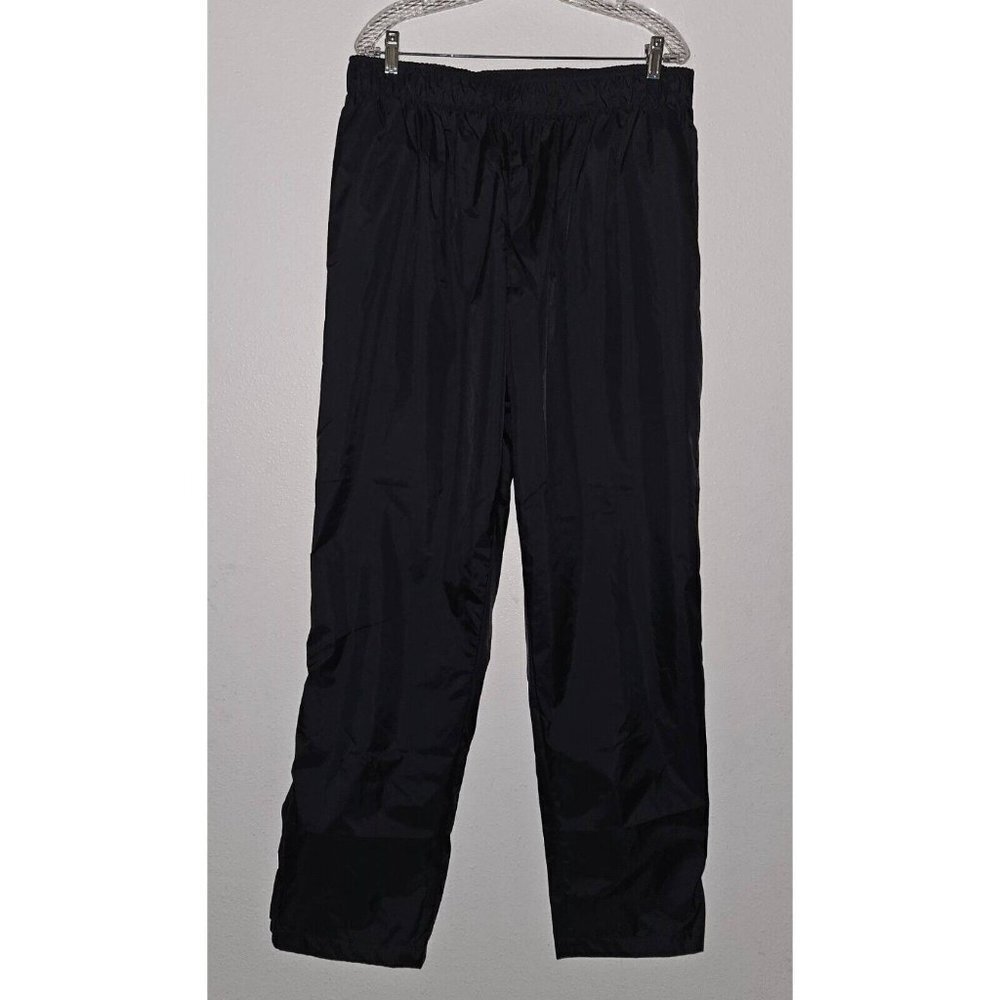 VTG Montgomery Ward Bike Black Nylon Pants Mesh Lined Elastic Waistband Men's XL